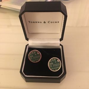 Tokens & Coins motherboard cuff links